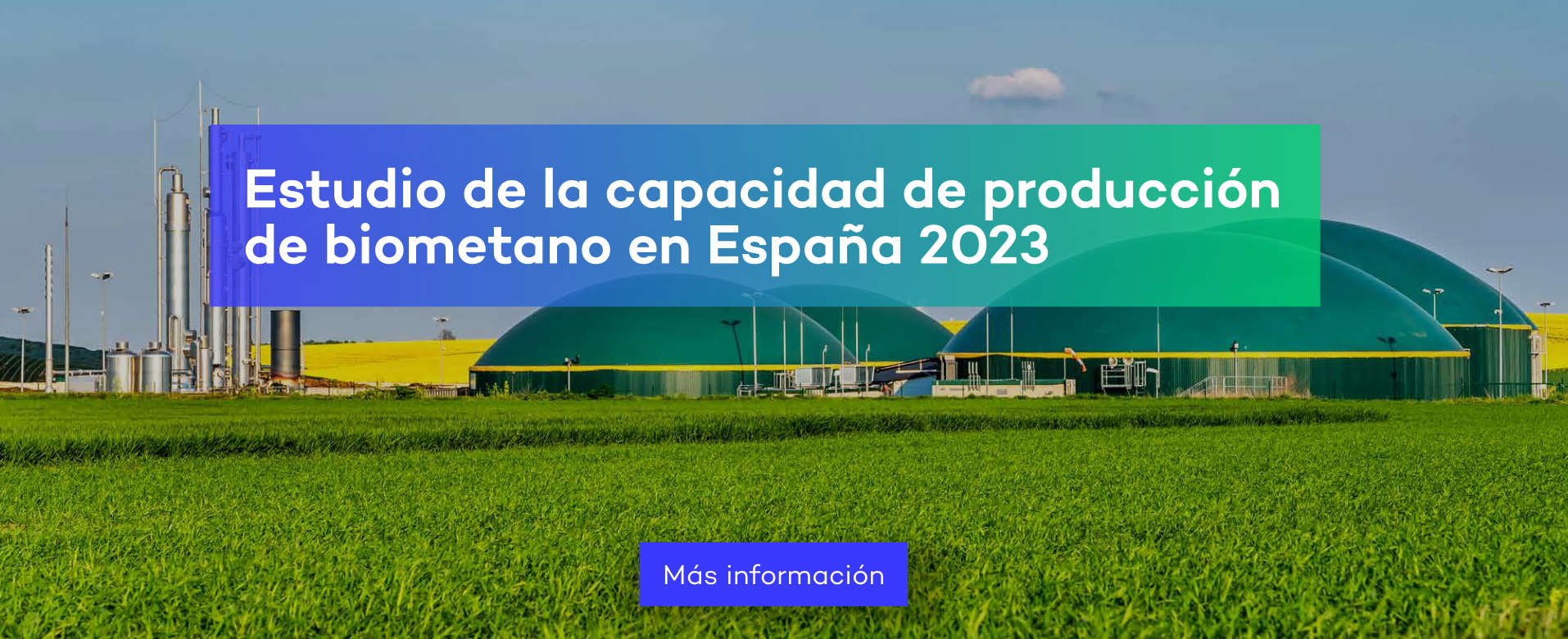 Biogas mitad de la demanda de gas natural en España
