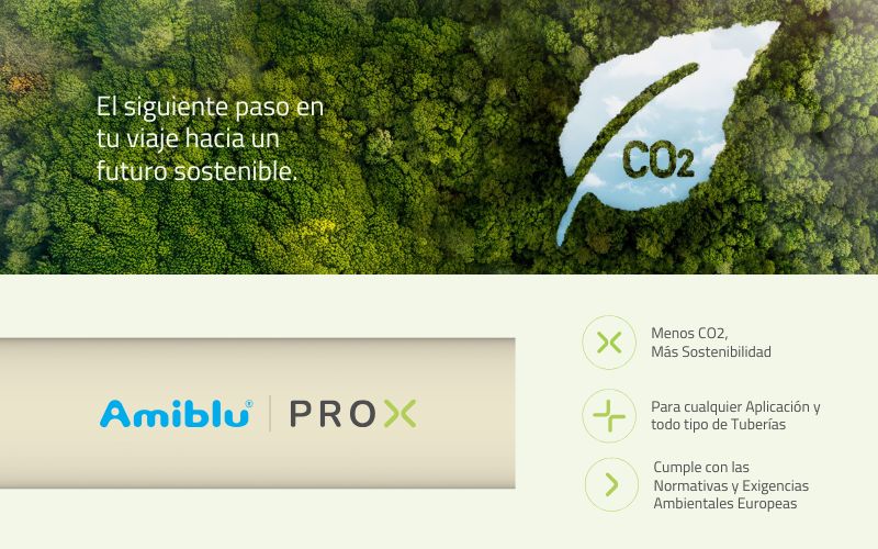 Amiblu PROX tubería emisiones de CO2
